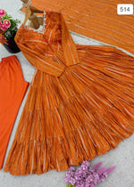Classy Orange Flared Suit