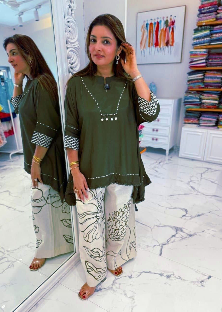 Boho Tail Cut Co-ord Set