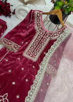 VELVET SALWAR KAMEEZ
