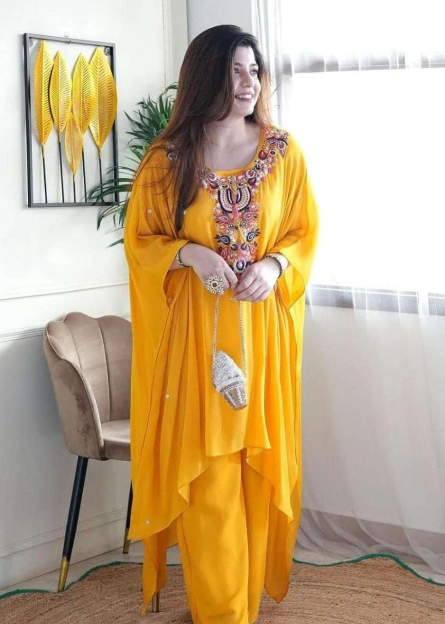 Beautiful Rayon Kaftan with Pant