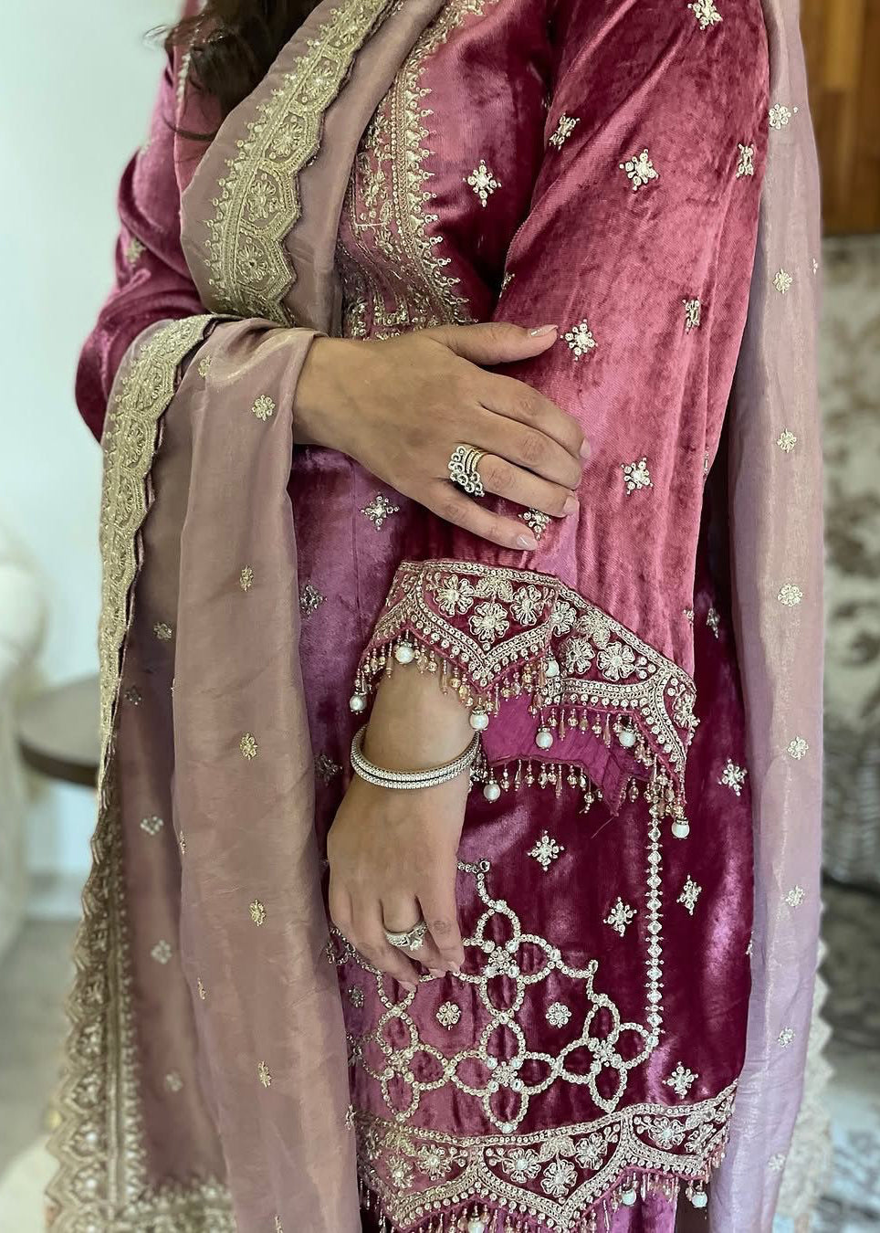 VELVET SALWAR KAMEEZ