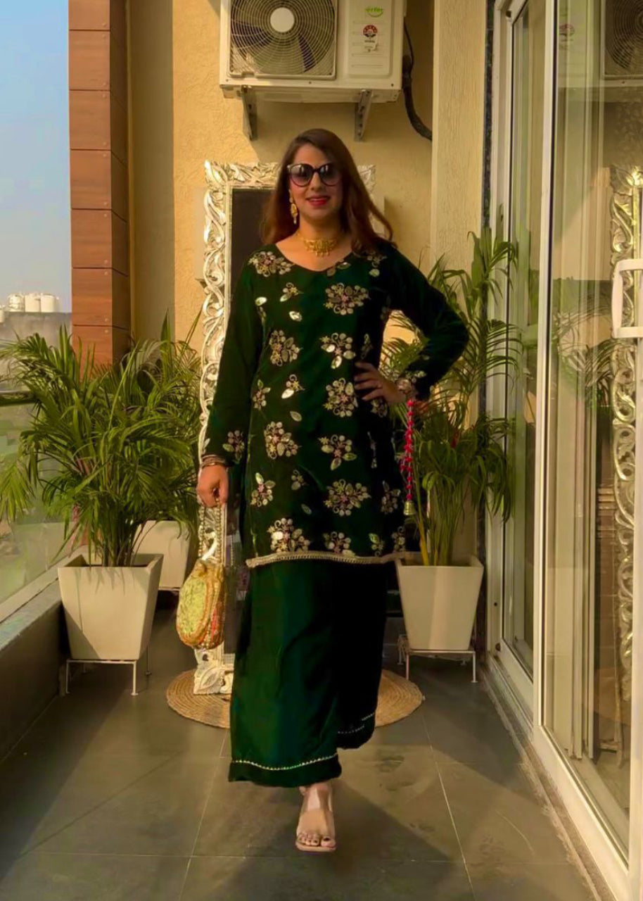 New Co-ord Set – Designer Party Wear Top & Bottom