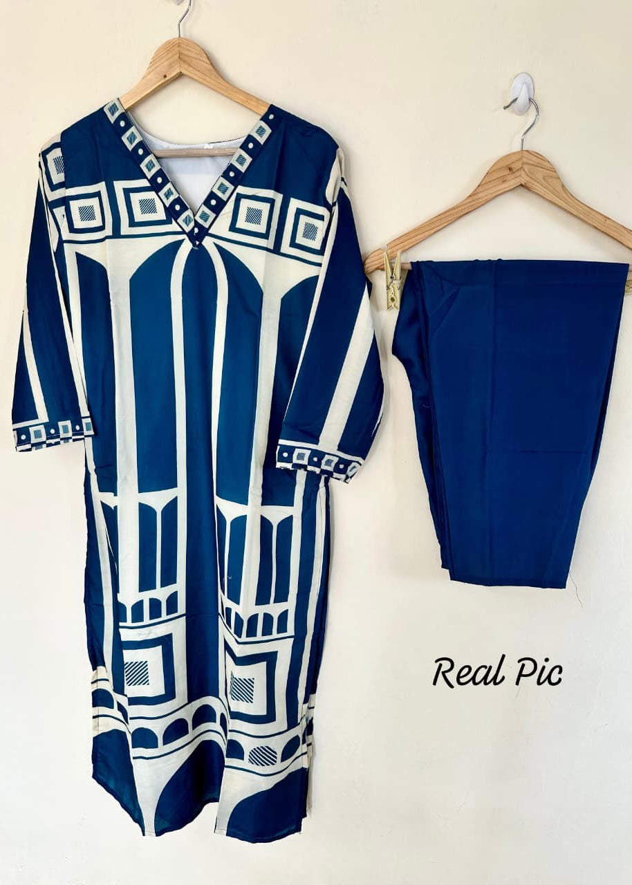 FANCY LOOK MUSLIN SILK PRINTED TOP BOTTOM SUPPLIER IN SURAT