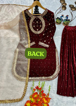 CityStride Velvet Sharara Set