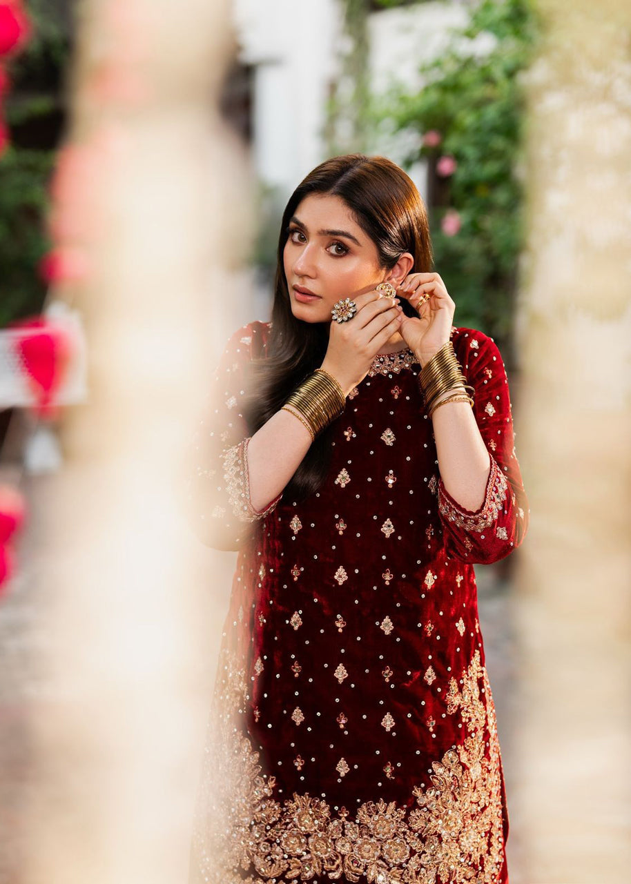 CityStride Velvet Sharara Set